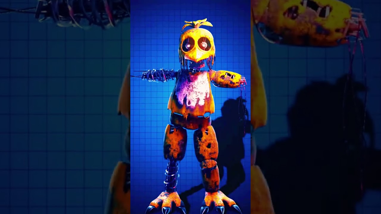 FNAR AR STYLIZED IGNITED ANIMATRONICS || #fyp #shorts #fnaf