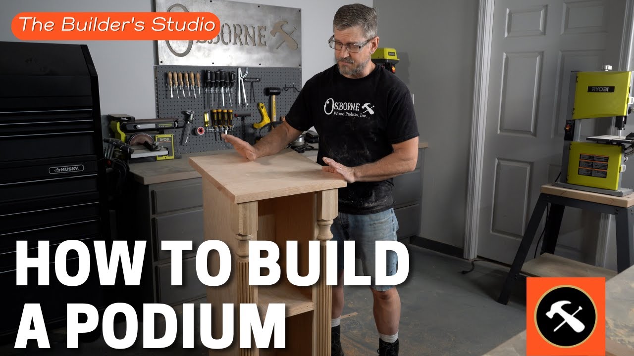 How to Build a Podium Style Entry Table! - Builder's Studio
