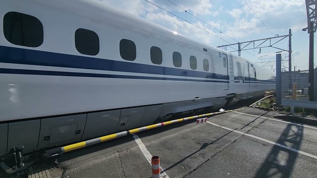 東海道新幹線N700、試運転(test run)から浜松工場へ