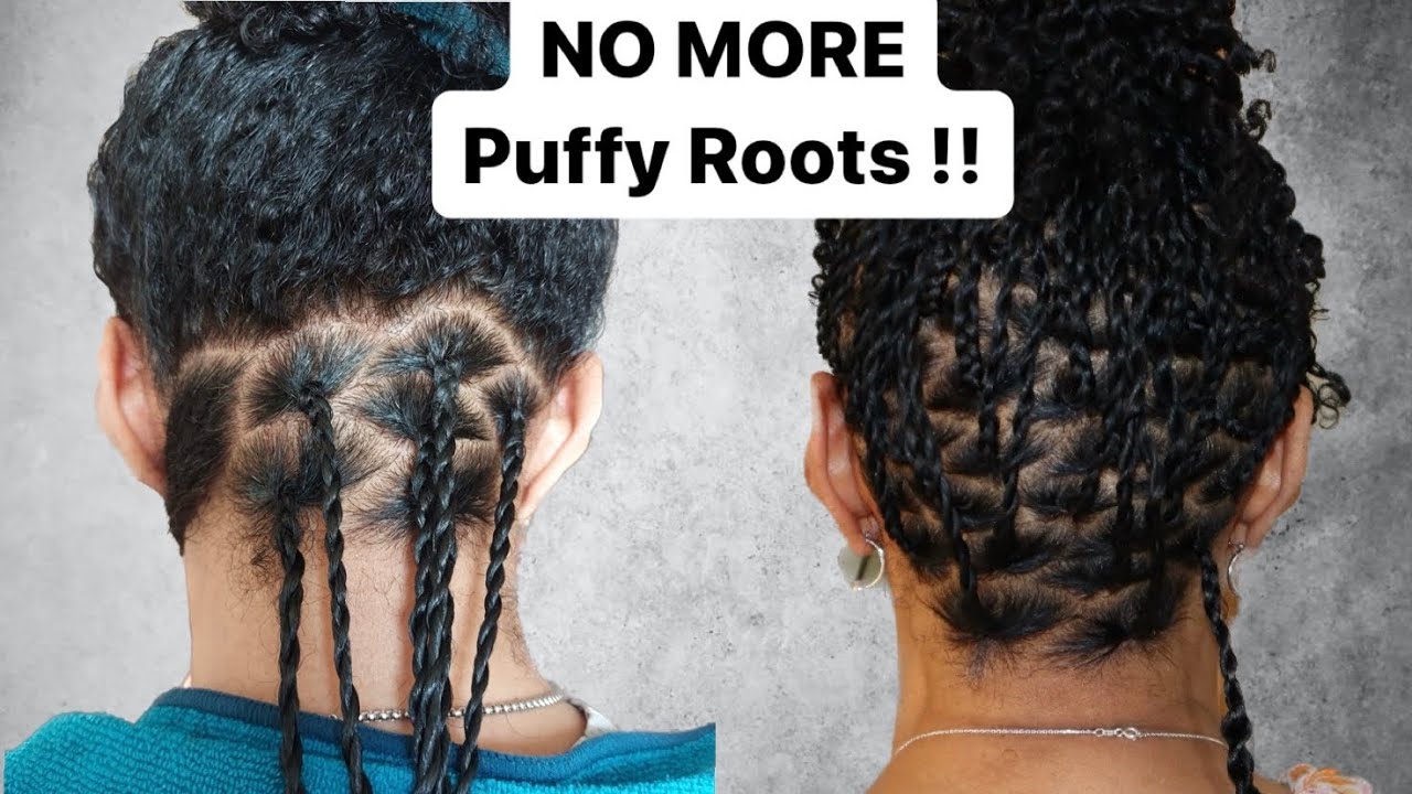 Do THIS and your twists will NEVER have puffy roots AGAIN !