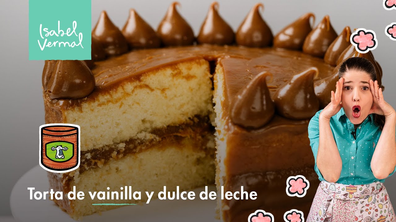Torta de vainilla y dulce de leche