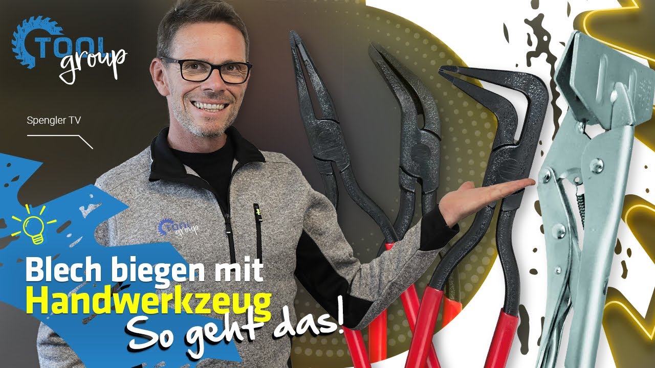 Blech einfach & ohne Elektrowerkzeug selber BIEGEN? Lifehacks vom Spengler-Profi || ToolGroup