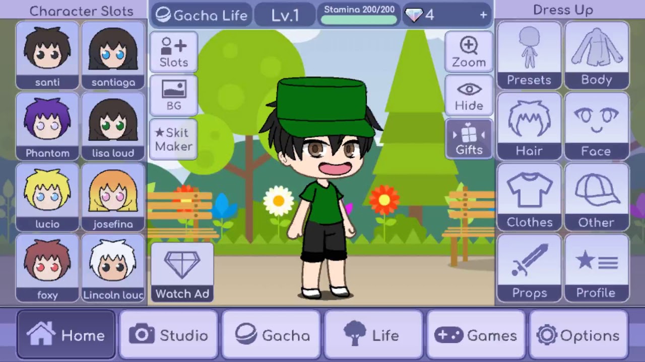 Todos los personajes de gacha life versi&oacute;n Santi parte 2