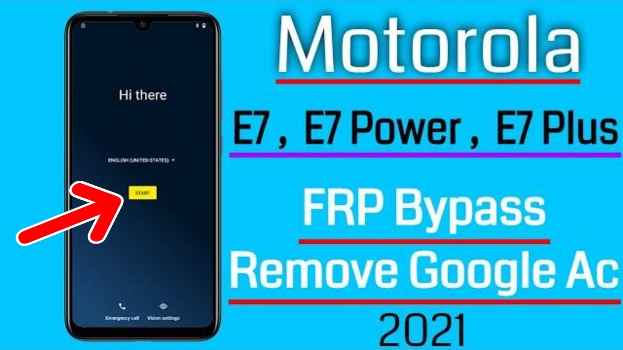Moto E7 | E7 Plus Frp Unlock/Bypass Google Account Lock Without PC Android 10