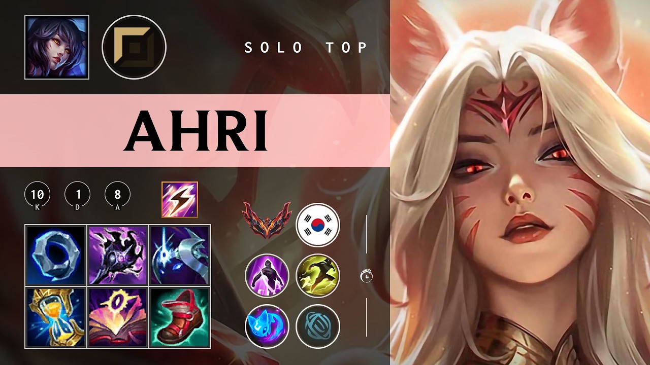 Ahri Top vs Shen - KR Grandmaster Patch 26.05