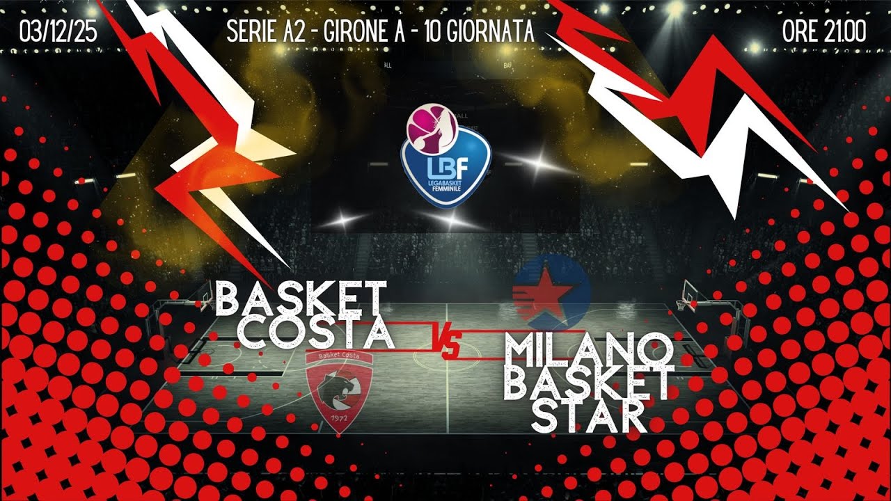 CLV Limonta Costa Masnaga - Milano Basket Stars - Serie A2 Femminile Girone A