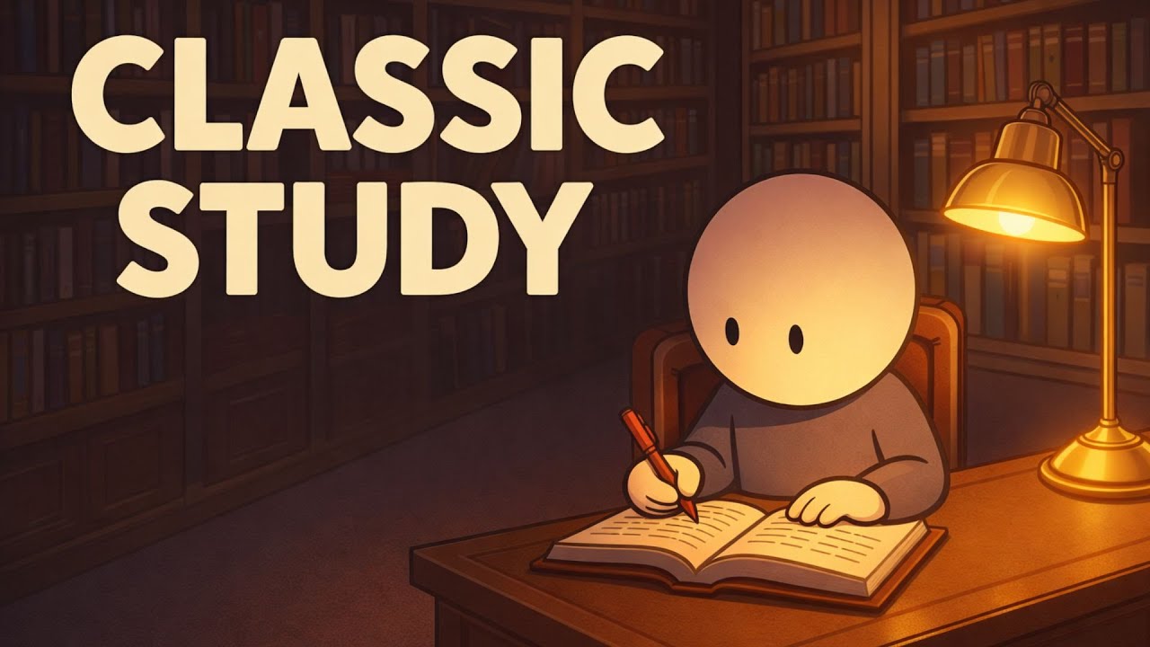 3 HOURS CLASSIC STUDY – Pomodoro 25/5 | Timeless Focus with Mr. Tiny