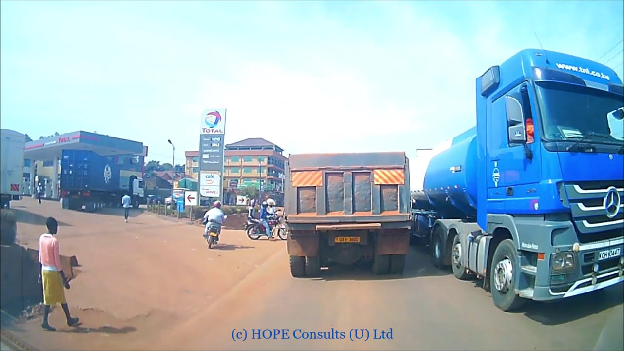 Highway Drive from Kampala to Masaka City
