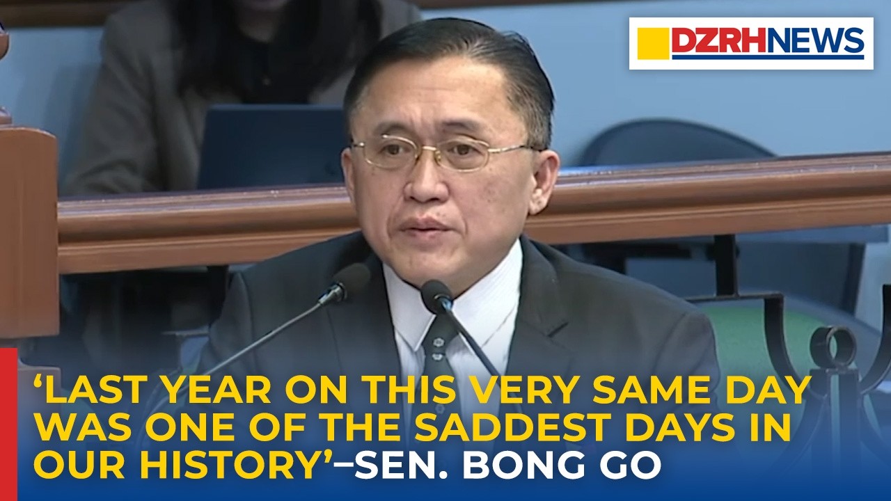 Sen. Bong Go on Duterte ICC case:  “One of the saddest days in our history.”