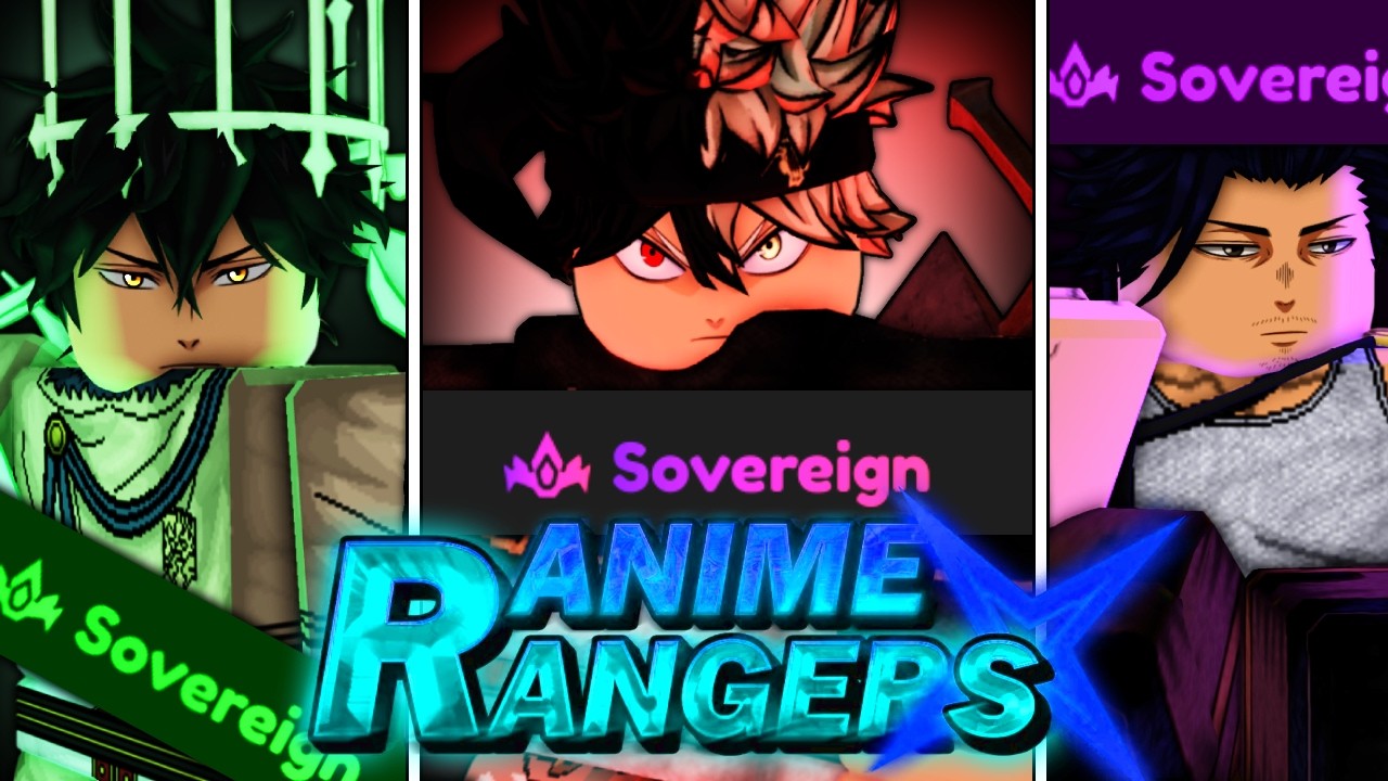 Я потратил более 50 часов на получение юнитов Sovereign Black Clover в Anime Rangers X Roblox!