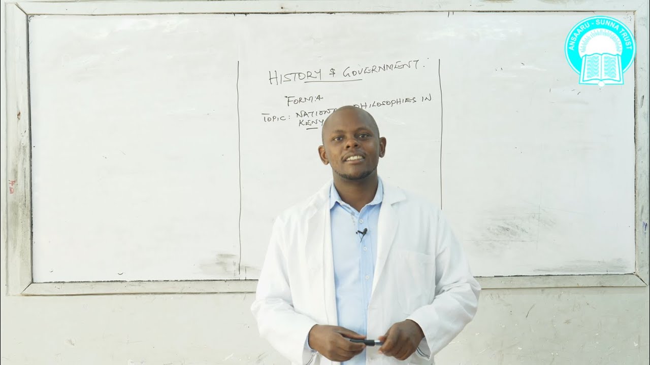 Form 4 - History - Topic : National Philosophies in Kenya, By; Daniel Kiburi