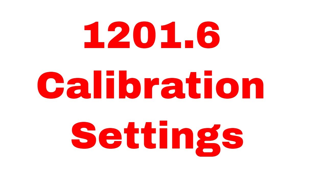 1201.6 Firmware Calibration Settings SD/HD/4K - Samsung KS7000, Samsung KS8000, Samsung KS9000