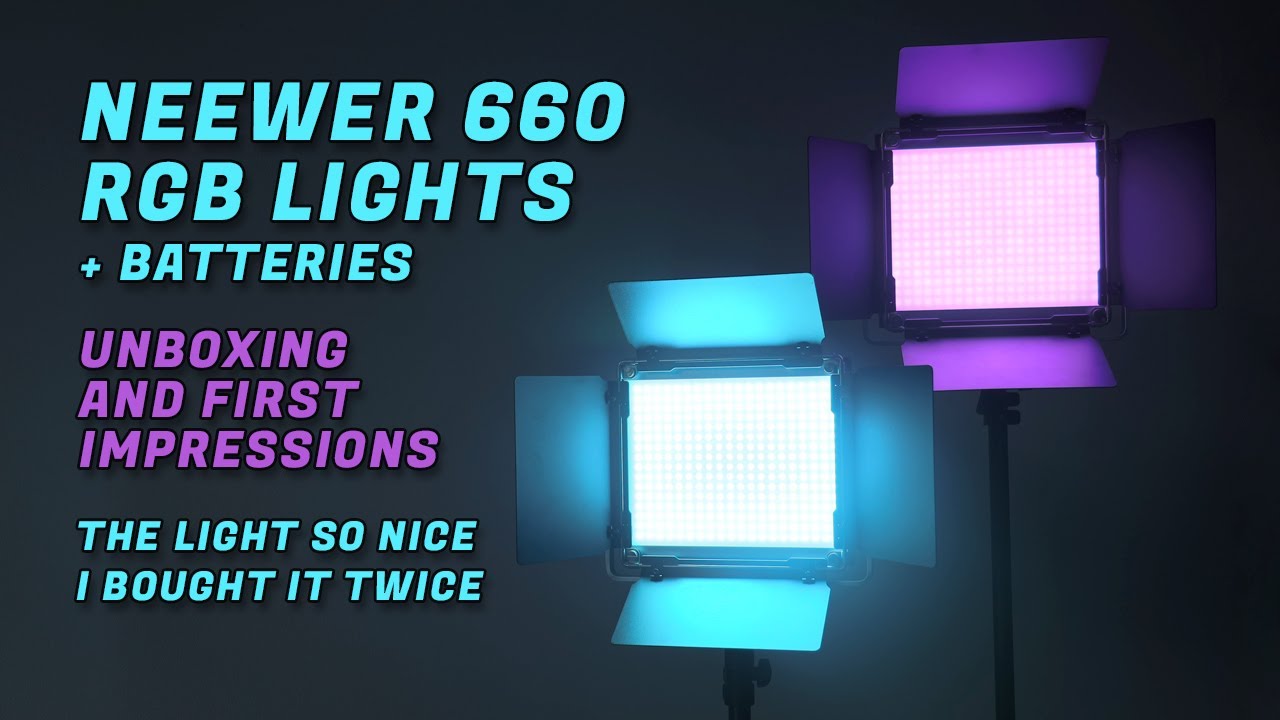 Neewer 660 Led Light + Batteries Unboxing and Impressions