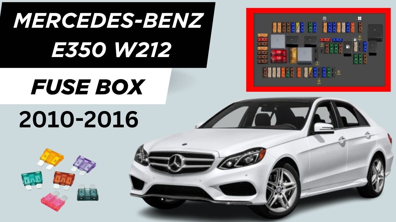 Mercedes E350/W212 (2010-2016) Trunk Fuse Box Diagram & Relay Functions