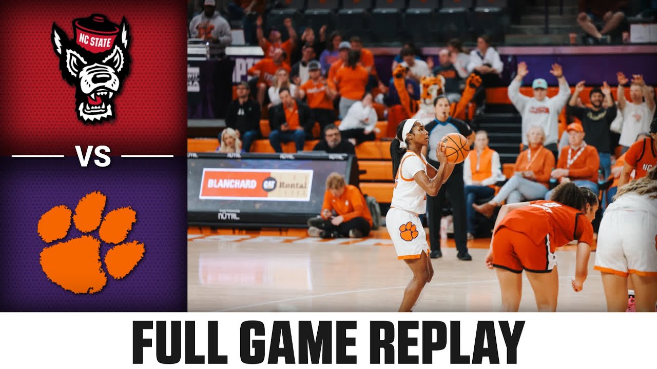 NC State vs. Clemson Full Game Replay | 2025-26 ACC Women's Basketball