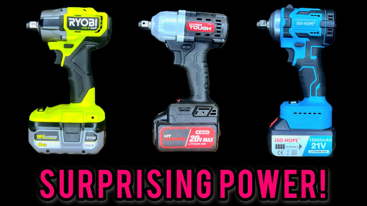 The New 20 Volt Hyper Tough Brushless Impact Wrench | vs. Ryobi and Temu’s JSD Hope Brand