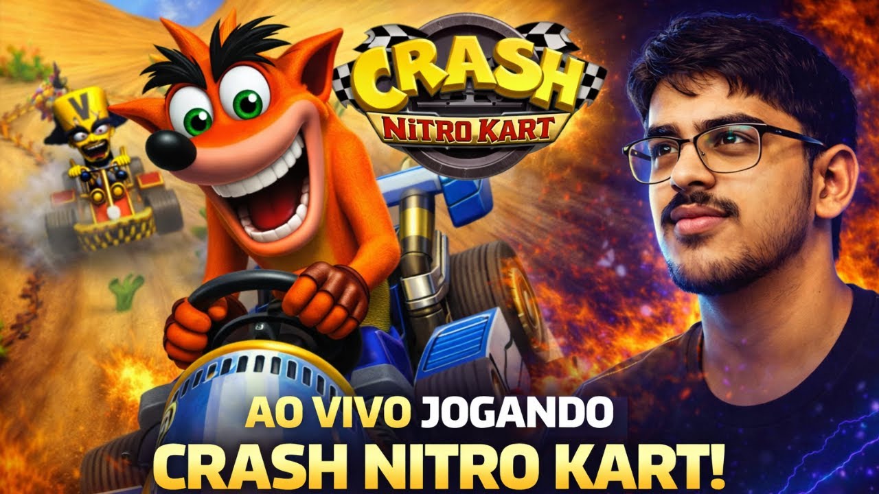 JOGANDO CRASH NITRO KART NO PLAYSTATION 2 - ESSE JOGO É MUITO BOM!