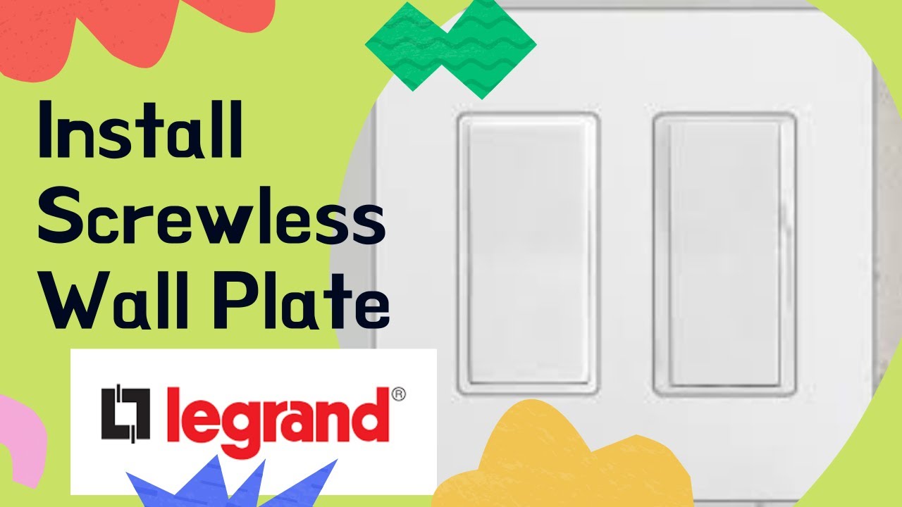 Easy How-To Install Legrand or Standard Screwless Wall Switch Plate #how #howto #diy