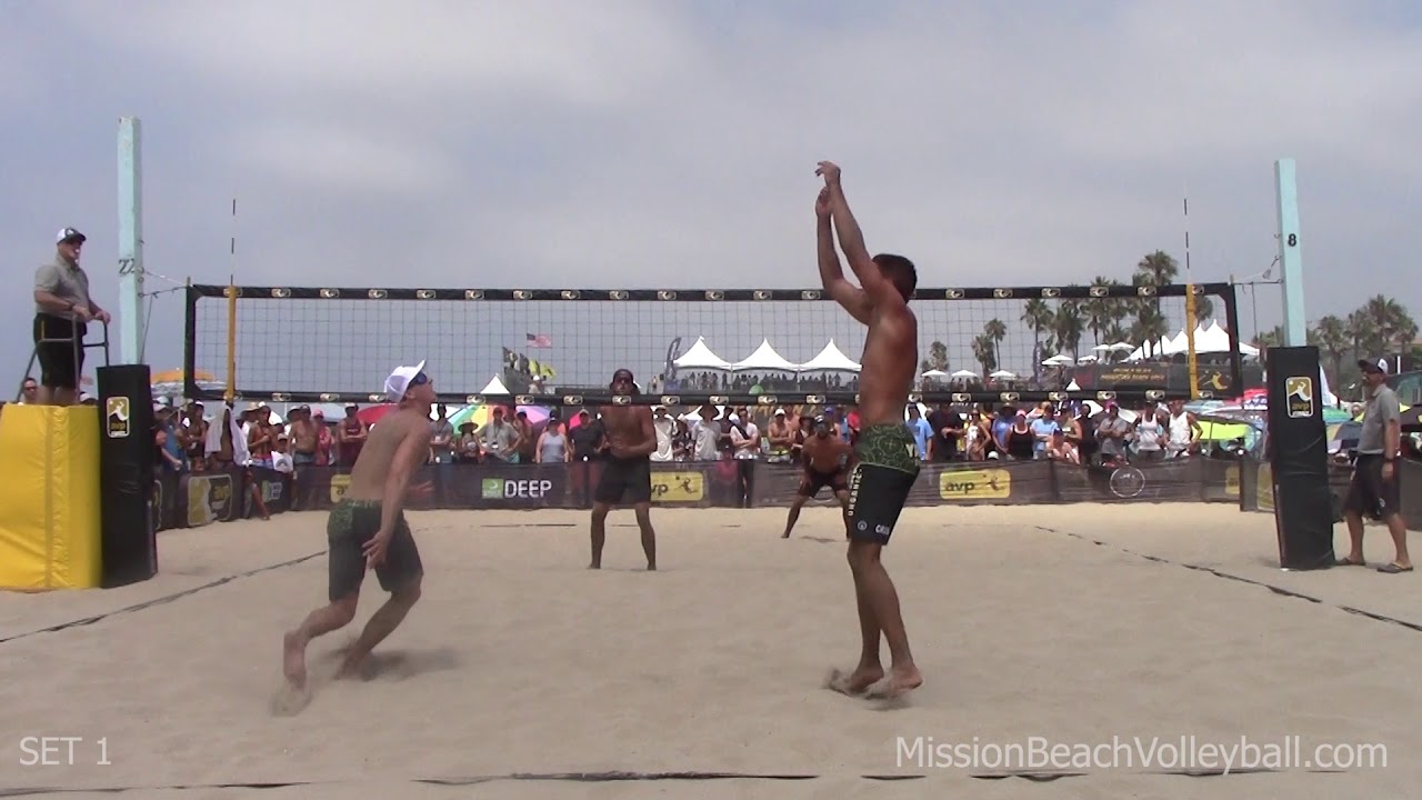 2018 AVP Manhattan Beach Open Casebeer & Priddy vs  Bourne & Crabb