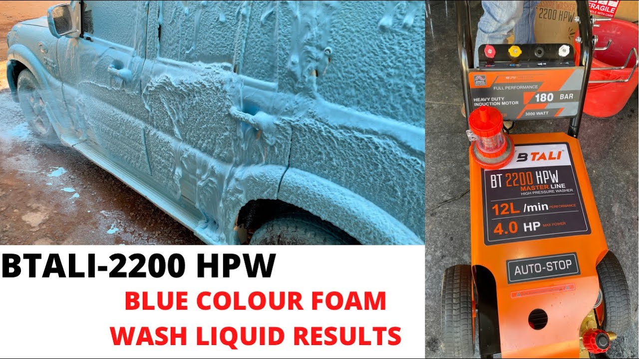 BTALI 2200 HPW  High pressure washer |BTALI 2200 180 BAR | BTALI car washer|B&W | BUBBLES AND WHEELS