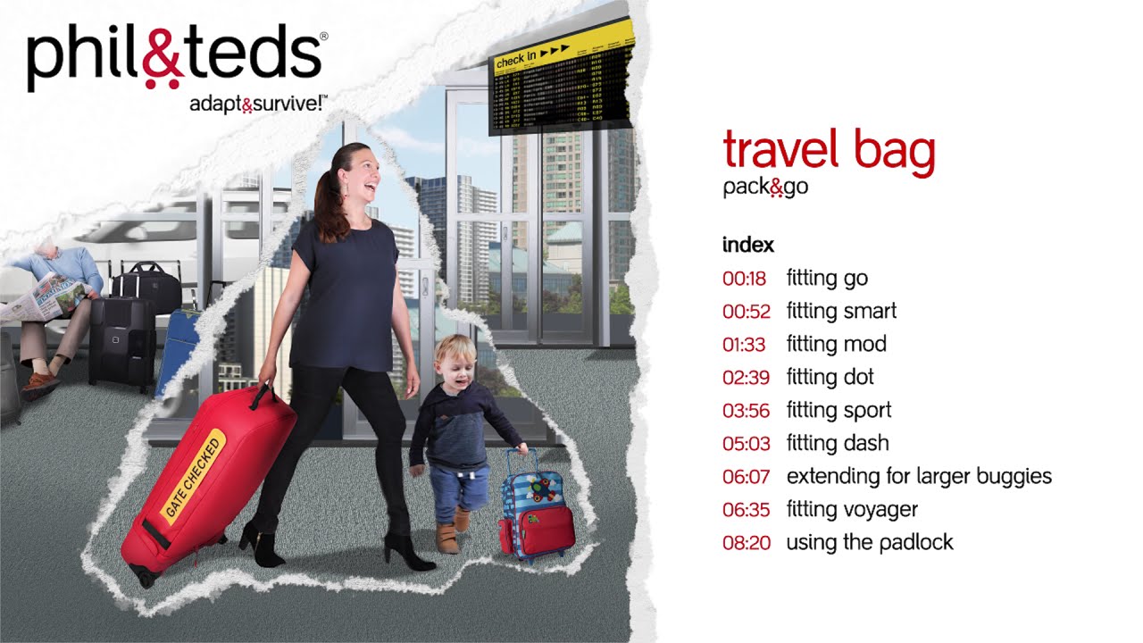 travel bag for strollers instructional video | phil&teds