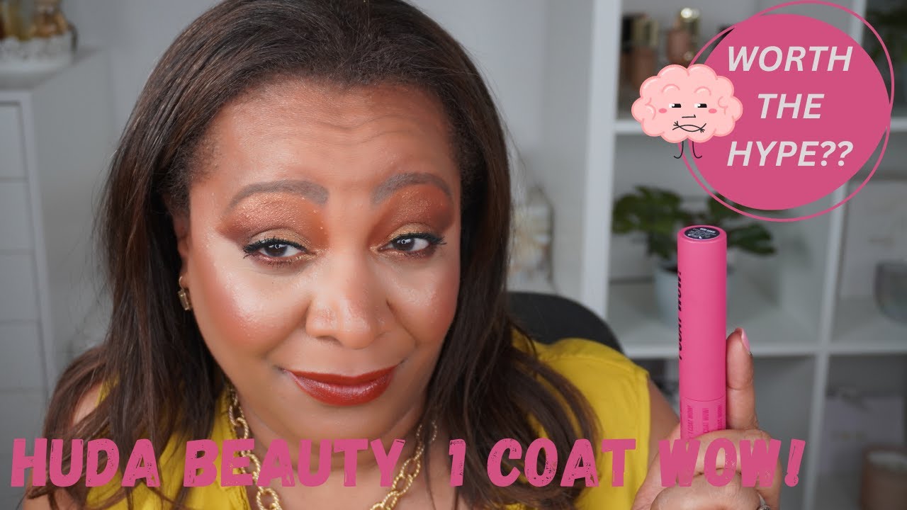HUDA BEAUTY 1 COAT WOW MASCARA REVIEW / New Huda Mascara Review and Demo.