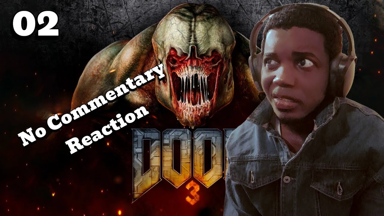 Always watch your back 😨 first Playthrough Doom 3 No Commentary Face Reaction 