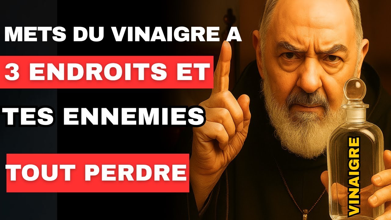 Le père Pio révèle 3 lieux secrets où le vinaigre attire la richesse | Enseignements bibliques