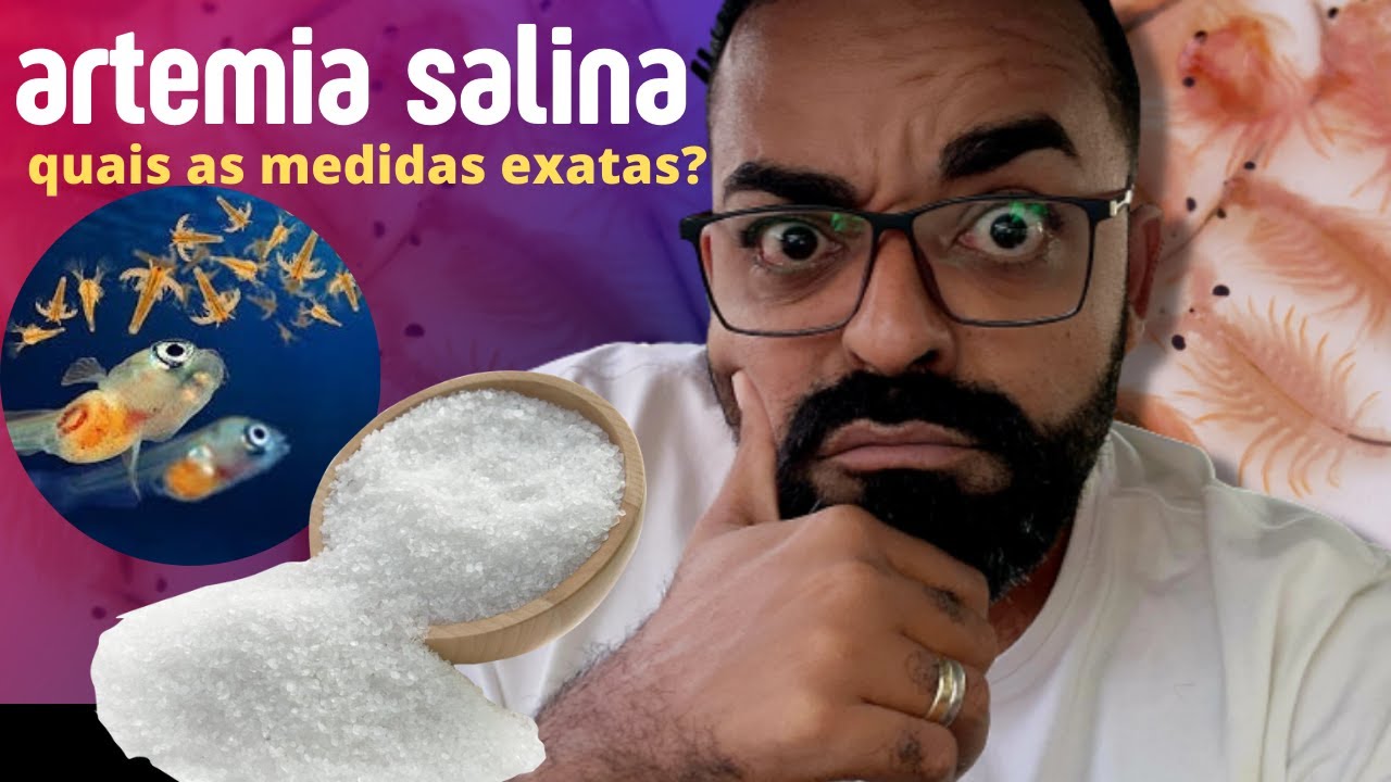 ARTEMIA SALINA  para peixes - QUAL A MEDIDA EXATA de sal colocar?