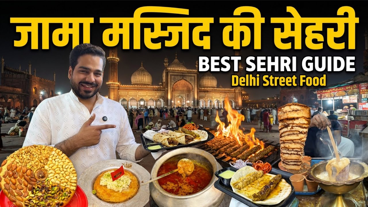 Ramadan Sehri 😍| Purani Dilli Ki Sehri 😋| Jama Masjid Matia Mahal Street Food 😱| Hamza Khan Vlogs