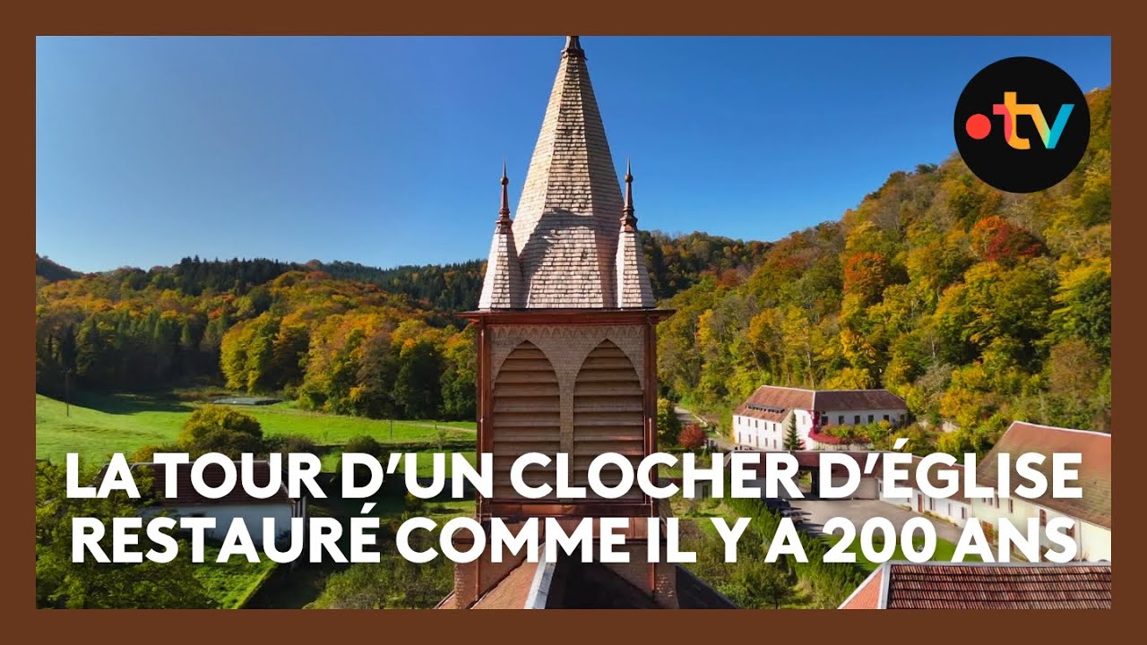 La tour du clocher de cette église retrouve son apparence d’il y a 200 ans
