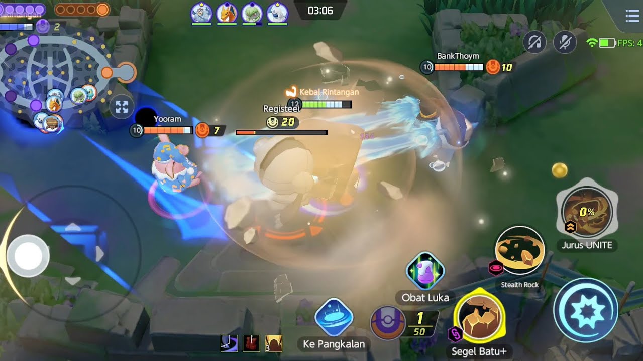 Pokemon Unite Crustle Gameplay