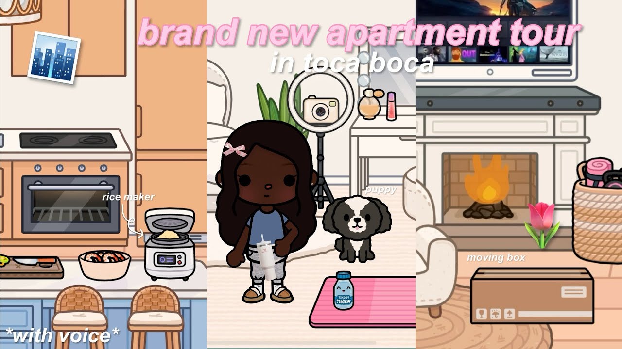 toca boca apartment tour 🎀 *BRAND NEW* | Toca Boca Roleplay | w/voice 🔊