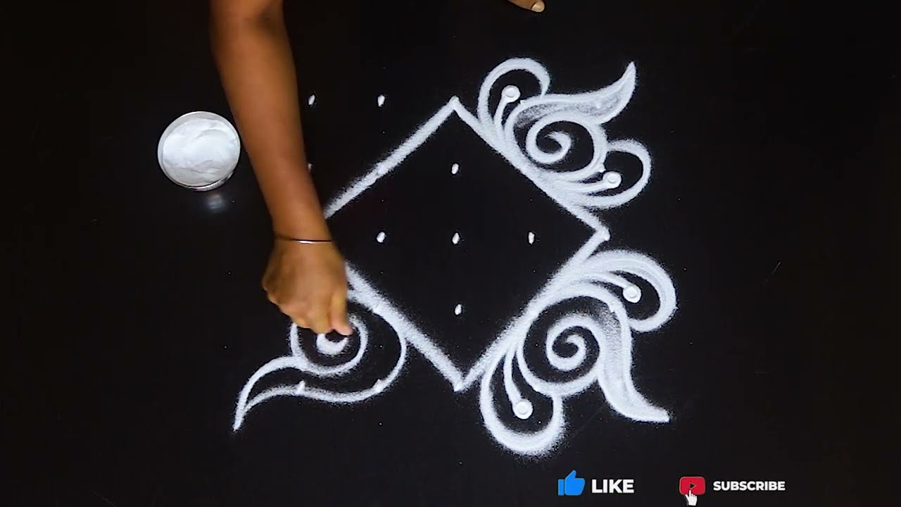 Maasi madham special Rangoli By AnithaRangoli|🌼rangoli || 🌺Kolam ||🌻Muggulu