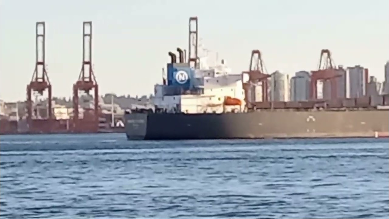 Crude Oil Tanker In Burrard Inlet, Vancouver, Part 1