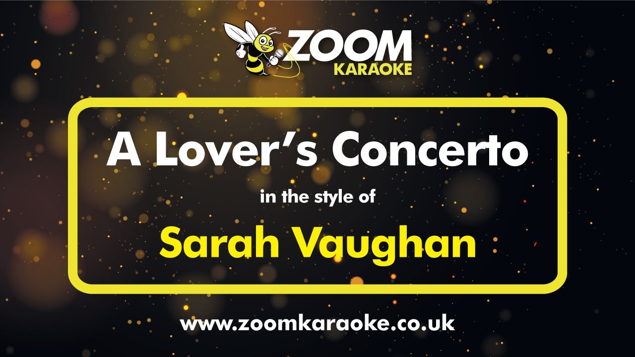Sarah Vaughan - A Lover's Concerto - Karaoke Version from Zoom Karaoke