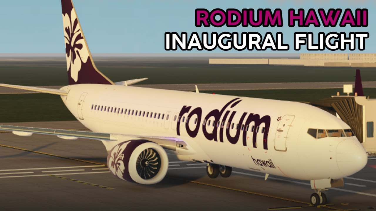 FLYING THIS NEW ROBLOX AIRLINE! | Rodium Hawaii Flight Review