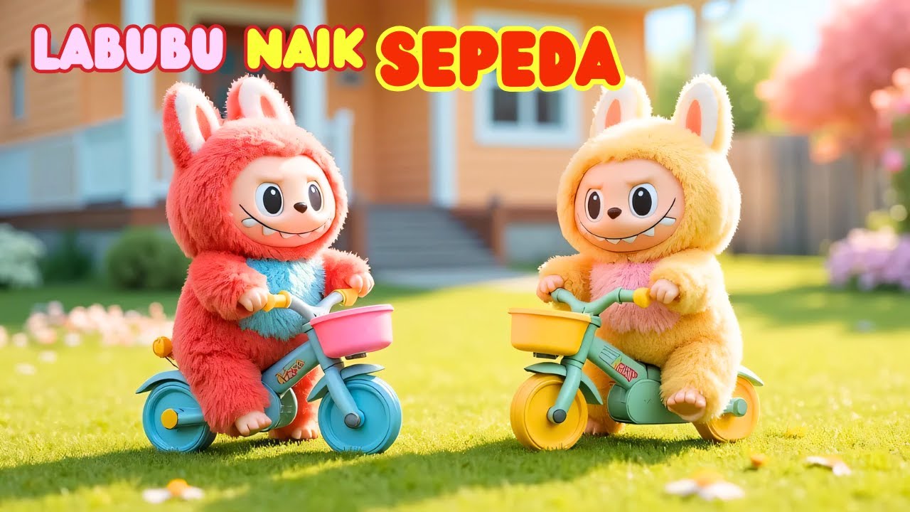 LAGU LABUBU NAIK SEPEDA  #labubu #laguanakindonesia #laguedukasi