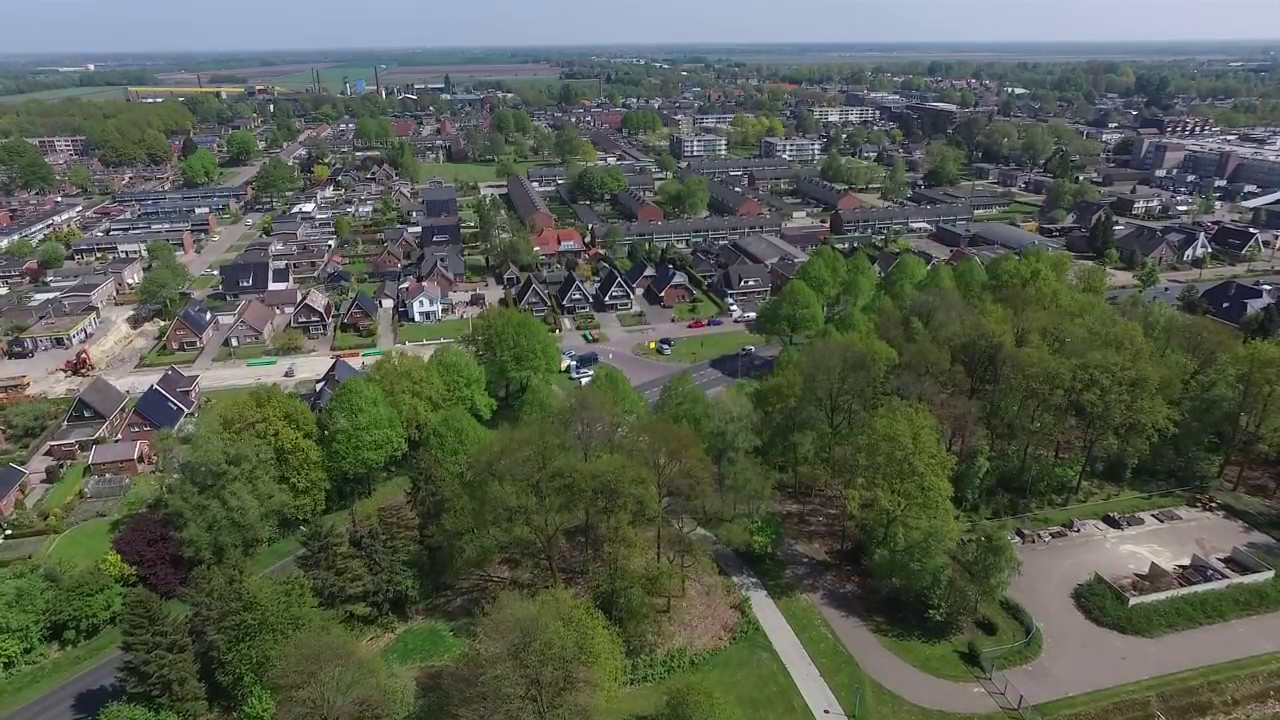 Klazienaveen van bovenaf, 12 mei 2017.
