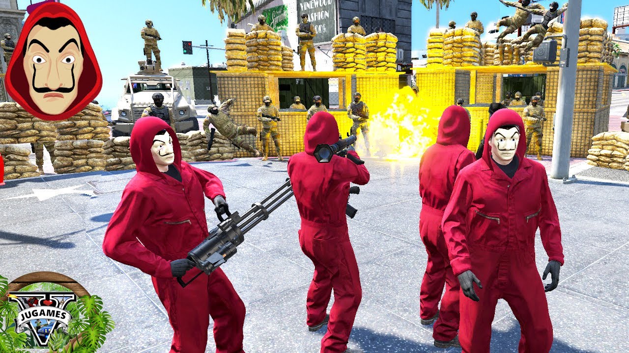 BRAQUAGE CASA DE PAPEL PARTIE 5💥[GTA 5 LSPDFR]