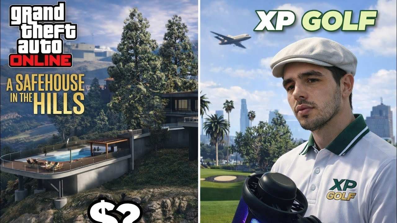 GTA V Online | Safehouse in the Hills ⛰️ + XP Golf Commentary (2-Hour Mark) | KyleMockeXP
