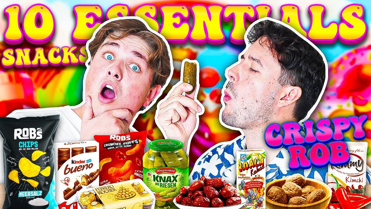 Top 10 Essential snacks von CRISPYROB! 😍🍬