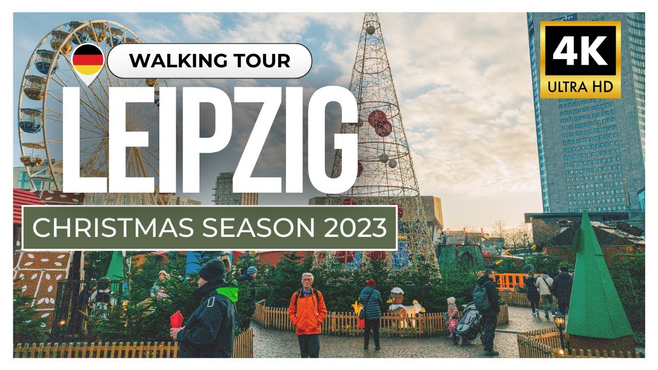 LEIPZIG 🇩🇪 - Weihnachtsmarkt & Zentrum - 4K Walking Tour