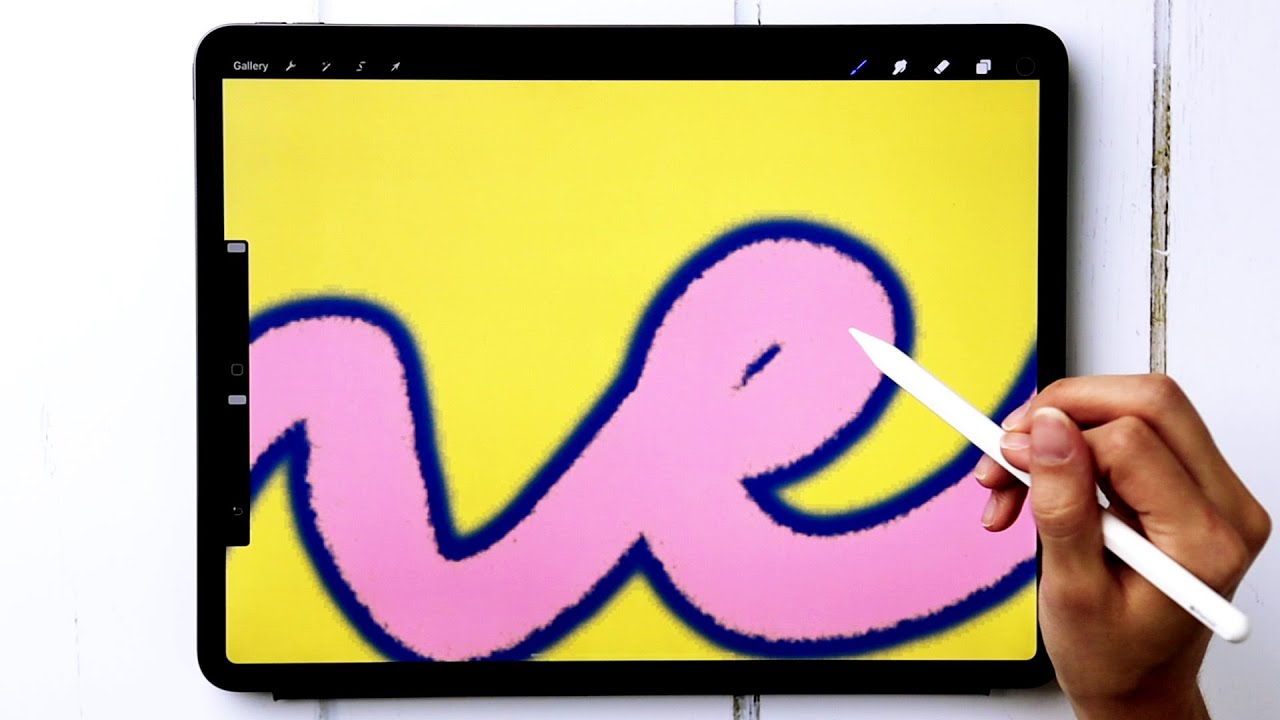 How to Perfectly Outline Lettering in Procreate