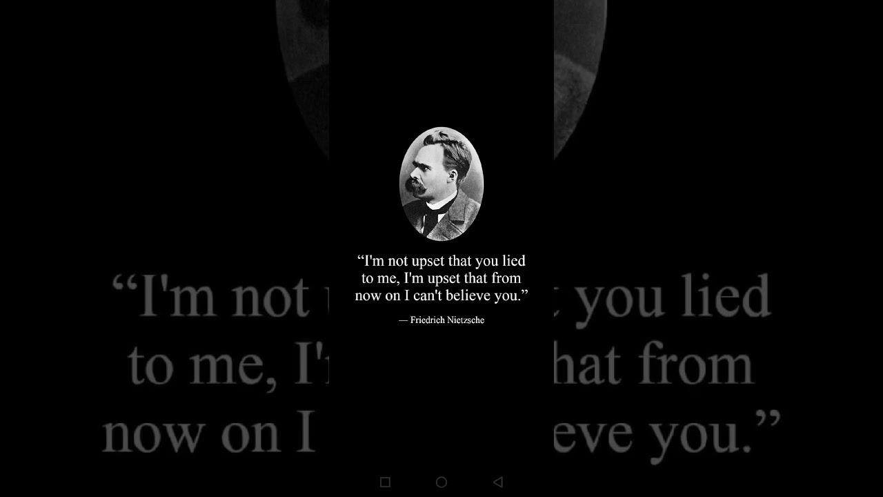 Nietzsche's Wisdom on Trust and Deception