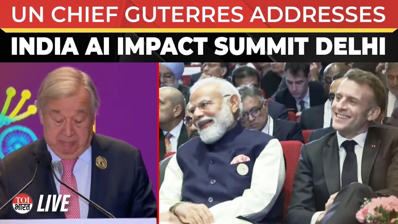 LIVE: UN Secretary General Antonio Guterres Speaks At India AI Impact Summit In Delhi