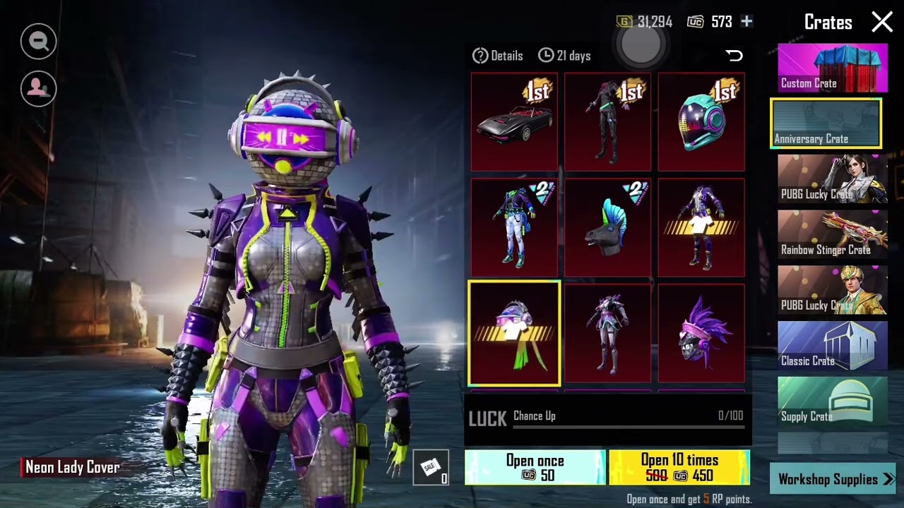 New Anniversary Crate! Anniversary Set, UMP45, pan, buggy, helmet&hellip; #pubgmobile