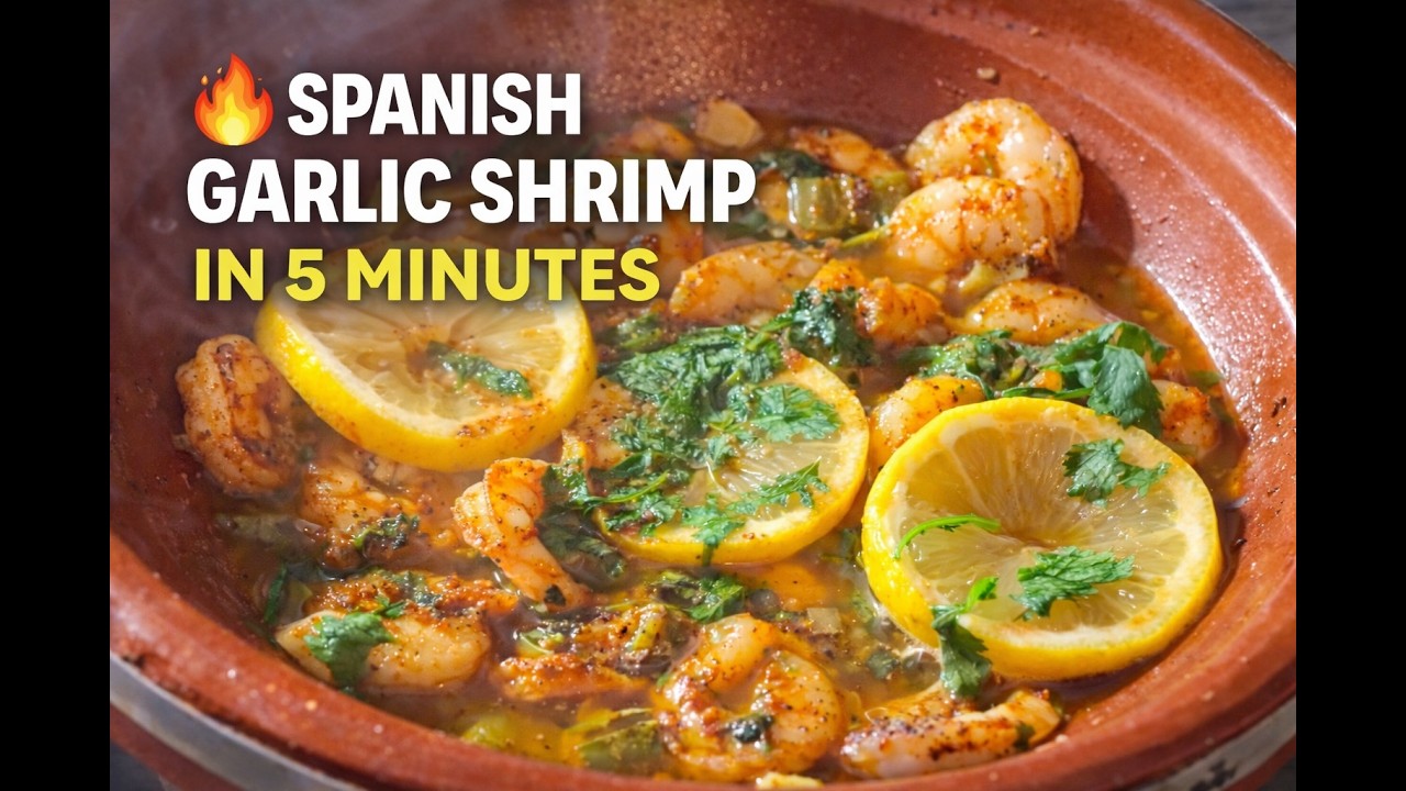 Authentic Spanish Gambas al Pil Pil | Sizzling Garlic Shrimp in 5 Minutes