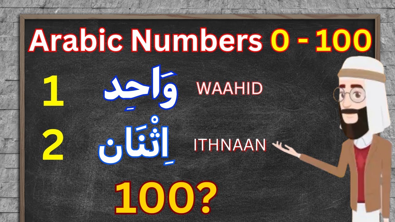 Изучаем арабские цифры от 0 до 100 | Счёт от 1 до 100 на арабском языке