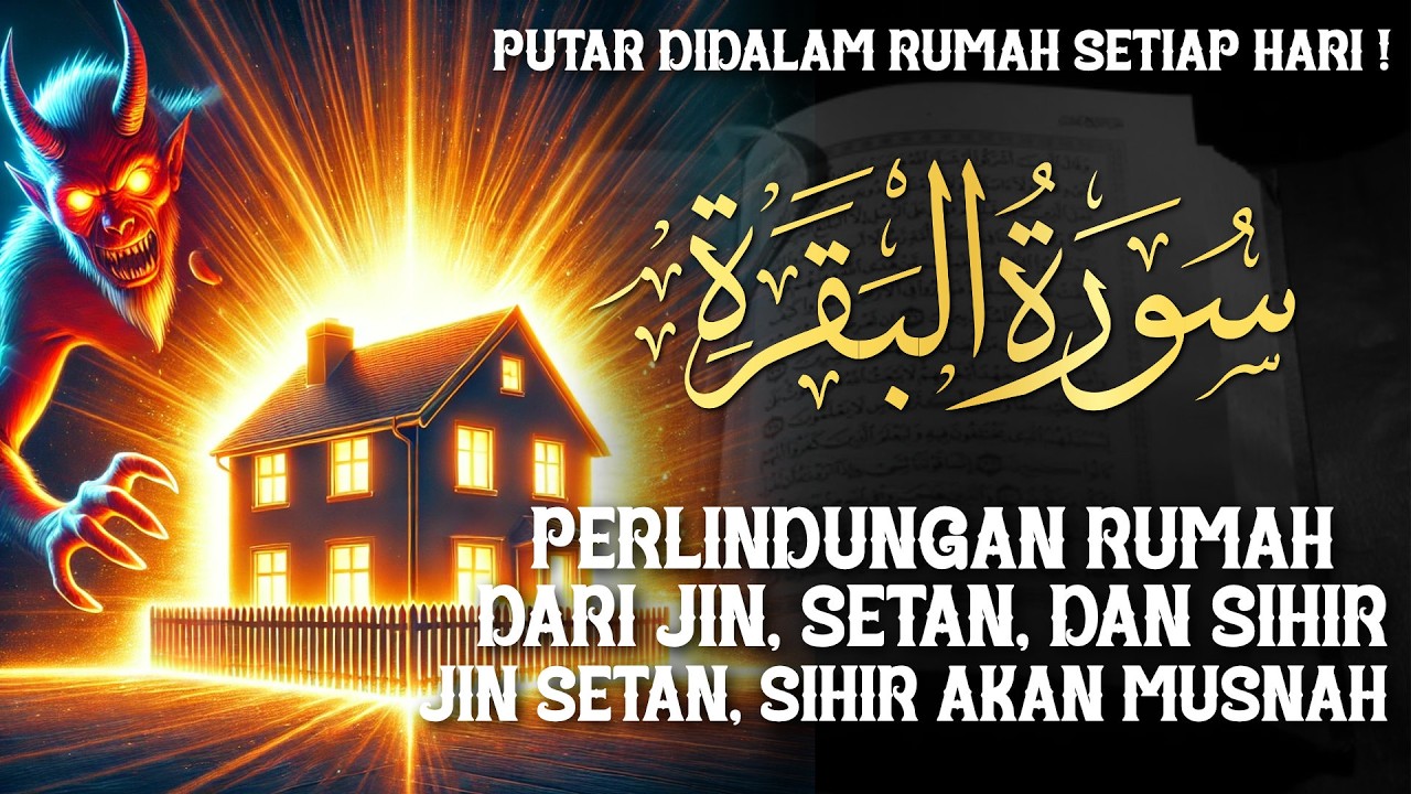 AL-BAQARAH FULL | PUTAR TIAP HARI ! MENGUSIR SETAN, JIN & SIHIR DIDALAM RUMAH DAN PAGAR DIRI !